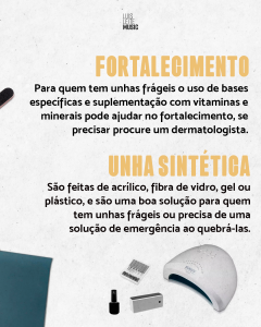 Opções de fortalecimento e de unhas sintéticas para violonistas