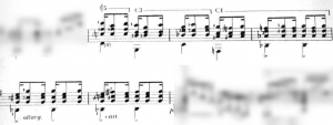 Continuação de Choros número 1 com o padrão transposto