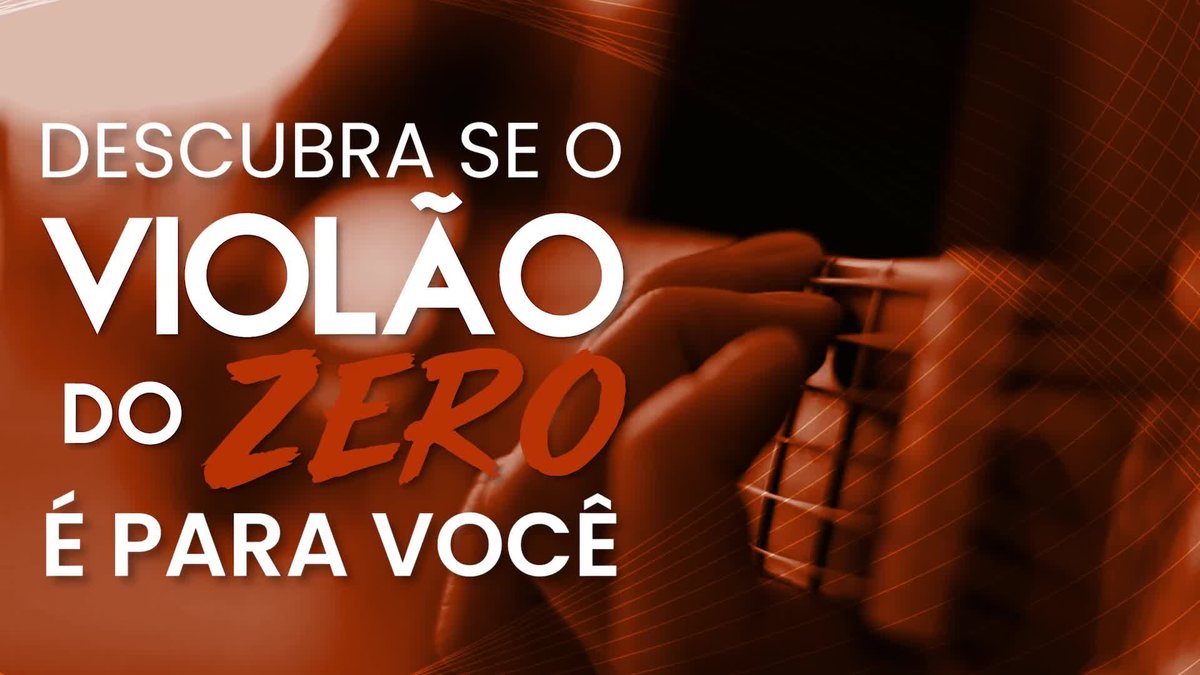 Mãos tocando violão no vídeo sobre o público do curso