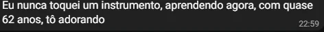 Depoimento de aluno