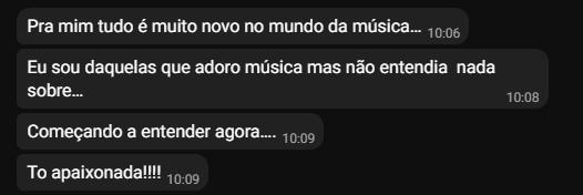 Depoimento de aluno